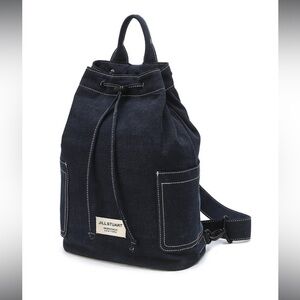 Jill Stuart Dark Blue Drawstring Backpack